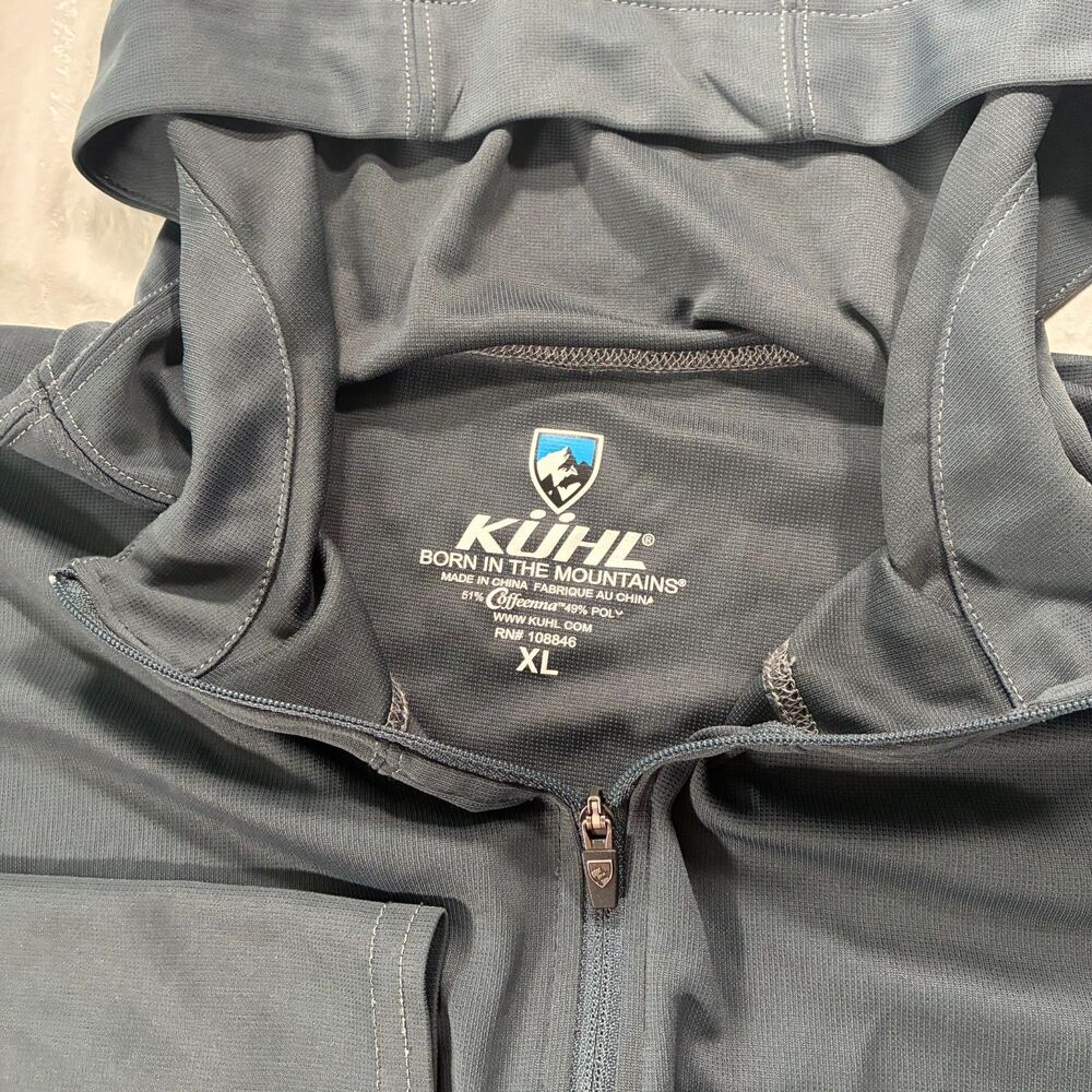 Kuhl 1/4 Zip Coffeenna Hoodie Full Zip Like New! - Picture 5 of 11